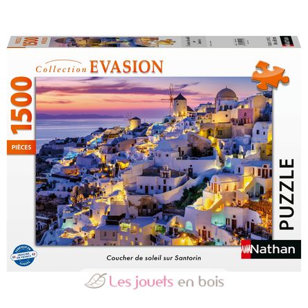 Puzzle Sonnenuntergang auf Santorin 1500 Teile N12001532 Nathan 1