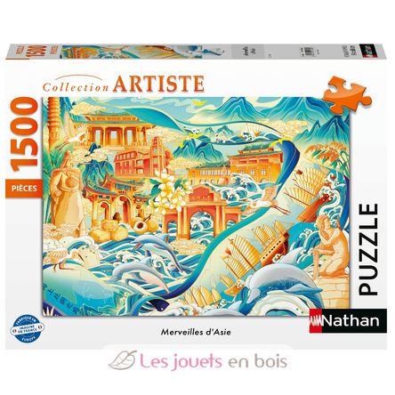 Puzzle Wunder Asiens 1500 Teile N12001618 Nathan 1