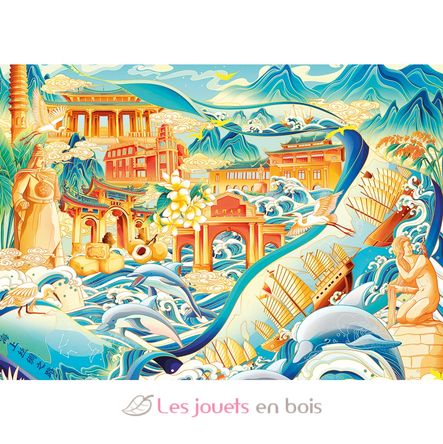 Puzzle Wunder Asiens 1500 Teile N12001618 Nathan 2