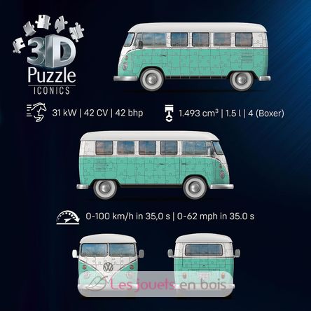 T1 Volkswagen 3D-Puzzle, 162 Teile RAV12008035 Ravensburger 5
