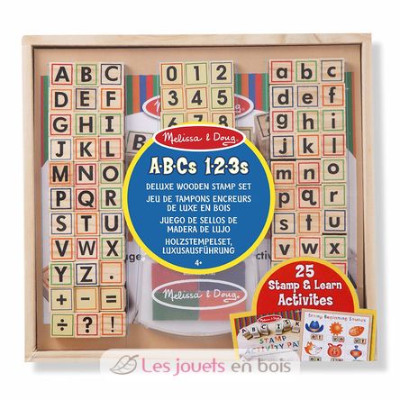 HolzStempelset ABC 123 MD40118 Melissa & Doug 1