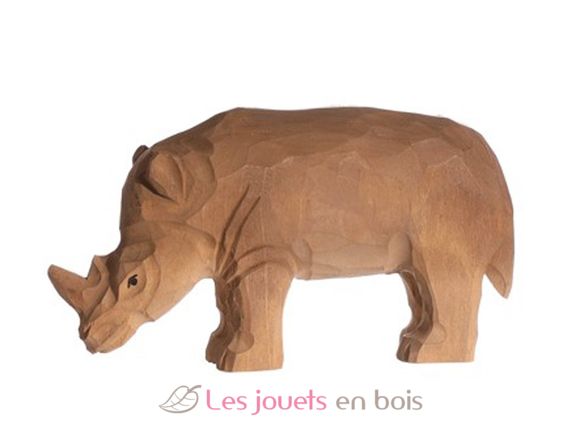 Figur Nashorn aus Holz WU-40456 Wudimals 1