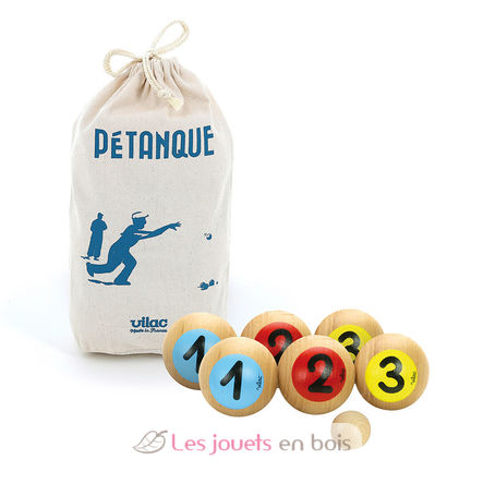 Petanque-Spiel 1, 2, 3 V4053G Vilac 4