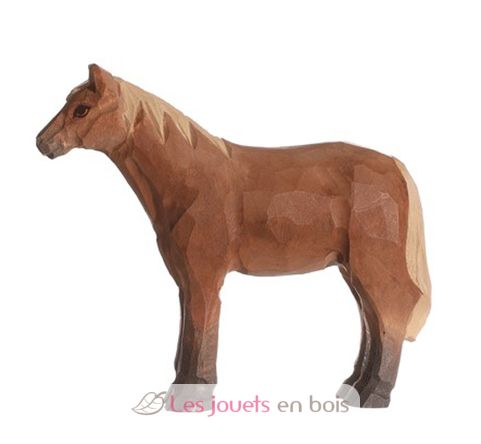 Figur Pferd braun aus Holz WU-40603 Wudimals 1