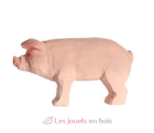 Figur Schwein aus Holz WU-40604 Wudimals 1