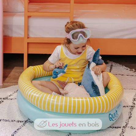 Plüschdelphin-Mutter und ihr Baby blau DE74901 Les Déglingos 2