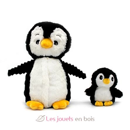 Plüschpinguin-Mutter und ihr Baby Schwarz DE75200 Les Déglingos 1