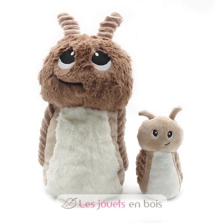 Plüschschnecke mutter und ihr Baby braun DE75302 Les Déglingos 6