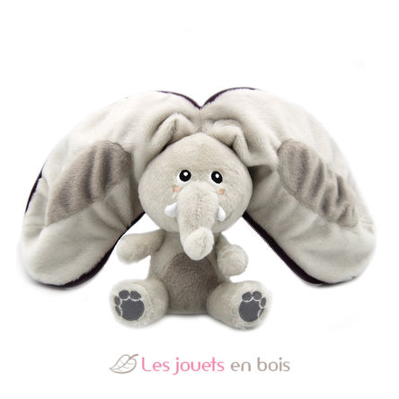 Flipetz Plüschtier Elefant Aubergine DE-80103 Les Déglingos 4