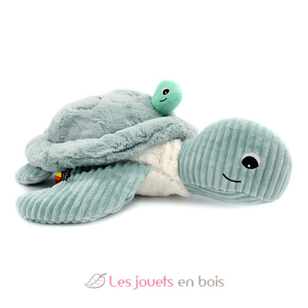 Riesenplüsch Schildkrötenmutter-Baby Minze DE73602 Les Déglingos 2