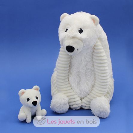 Plüscheisbärmutter und ihr Baby weiß DE76110 Les Déglingos 4