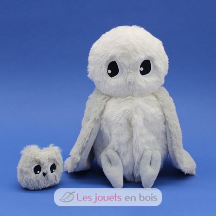 Schneeeulen-Mutter Plüsch und ihr Baby DE76120 Les Déglingos 3