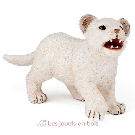Weiße Löwenjunges-Figur PA-50076 Papo 1