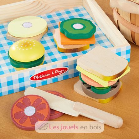 Set aus Holz für Belegte Brote MD10513 Melissa & Doug 5