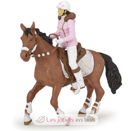 Wintermode Reiterin Figur PA52011 Papo 5