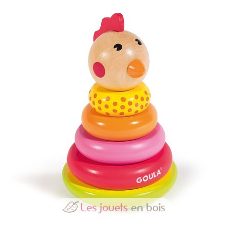 Stapelspiel Huhn GO53457 Goula 1