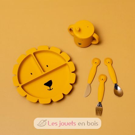 Kinderbesteck Set aus Silikon Mr Lion TX-96-432 Trixie 3