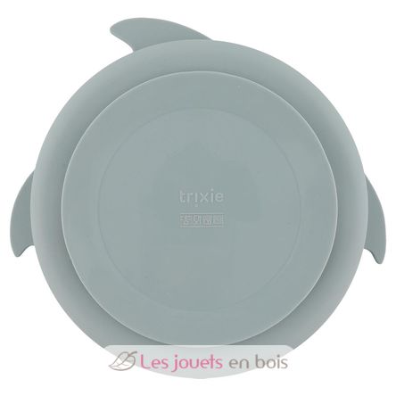 Silikon-Esslernteller mit Saugnapf Mr Shark TX-96-457 Trixie 2