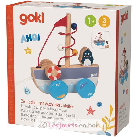 Ziehschiff mit Motorikschleife GK54849 Goki 3