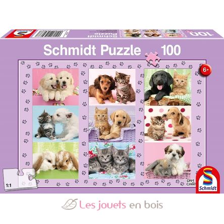 Puzzle Meine Tierfreunde 100 Teile S-56268 Schmidt Spiele 1