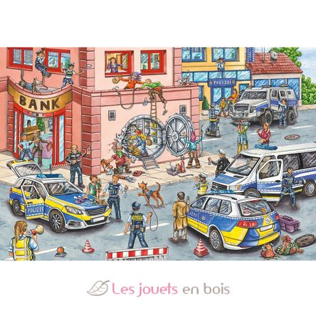 Puzzle Polizeieinsatz 100 Teile S-56450 Schmidt Spiele 3