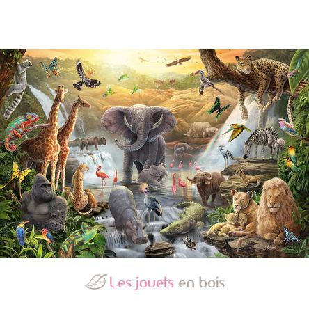 Puzzle Tiere in Afrika 60 Teile S-56454 Schmidt Spiele 2