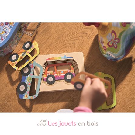 Schichtenpuzzle Van GK57304 Goki 4
