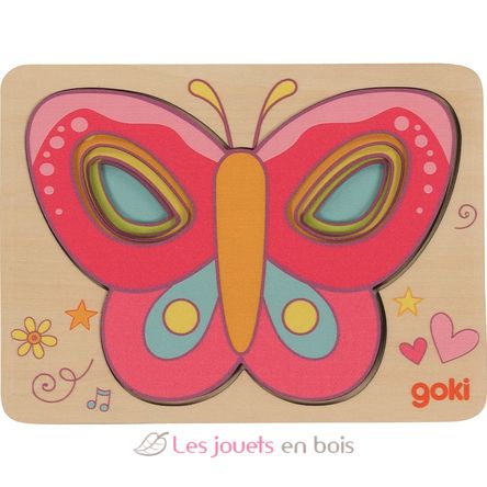 Schichtenpuzzle Schmetterling GK57305 Goki 2