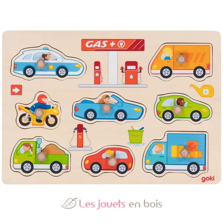 Steckpuzzle Tankstelle GK57341 Goki 1