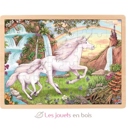 Einlegepuzzle Einhorn GK57366 Goki 1