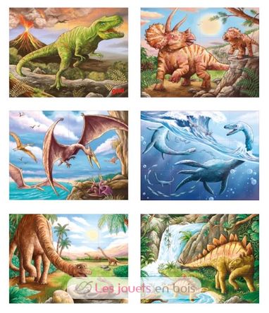 Würfelpuzzle Dinosaurier GK57388 Goki 2
