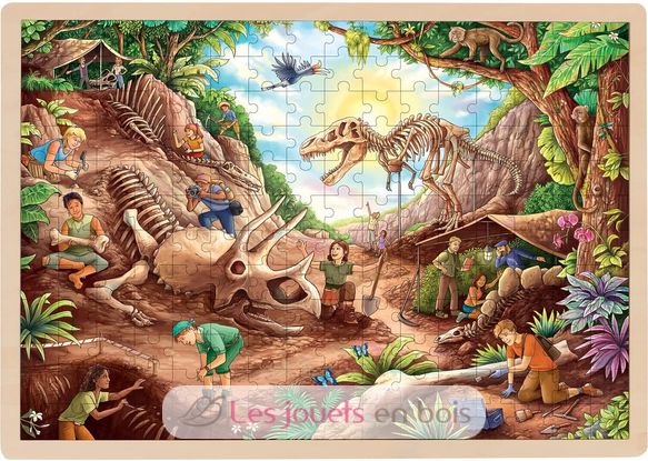 Einlegepuzzle Ausgrabung Dinosaurier GK57395 Goki 1