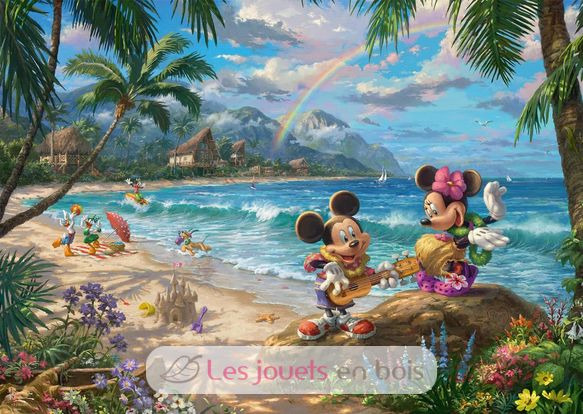 Puzzle Mickey und Minnie in Hawaii 1000 Teile S-57528 Schmidt Spiele 2