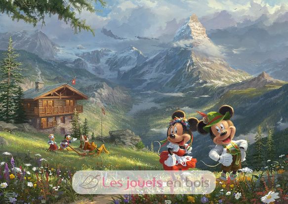 Puzzle Mickey und Minnie in den Alpen 1000 Teile S-59938 Schmidt Spiele 2