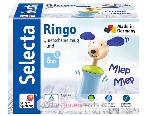 Ringo Hund - Greifling mit Quietsche SE61056 Selecta 3