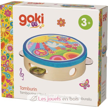 Tamburin Flower Power GK61841 Goki 2