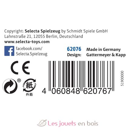 Bauernhof-Fahrzeug, Klett-Stapelspielzeug 7 Teile SE62076 Selecta 5