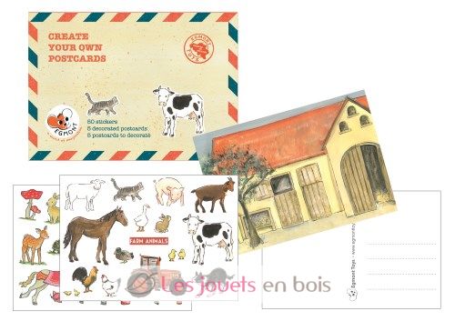 Postkarten mit Aufklebern EG630548 Egmont Toys 1