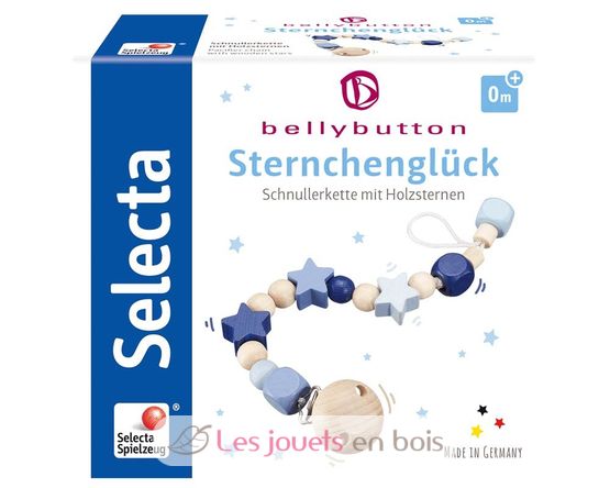 Schnullerkette Sternchenglück blau SE64014 Selecta 3