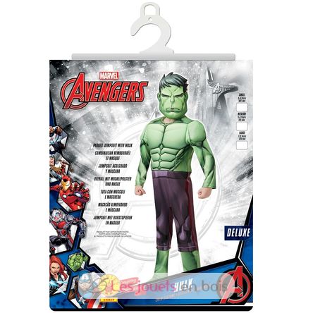 Hulk Deluxe Kinderkostüm, 7-8 Jahre R640839-T78 Rubies 4