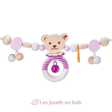 Kinderwagenkette Steiff Bär rosa SE64304 Selecta 6