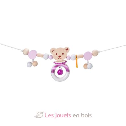 Kinderwagenkette Steiff Bär rosa SE64304 Selecta 7