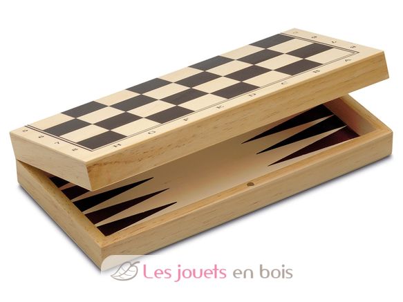 Schach, Dame und Backgammon CA648 Cayro 3