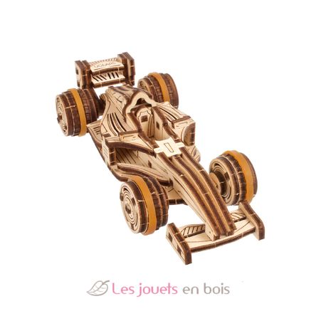 Mini-Rennwagen Mechanische Modell Bausatz U-70252 Ugears 3
