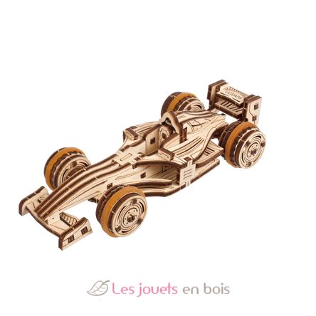 Mini-Rennwagen Mechanische Modell Bausatz U-70252 Ugears 4