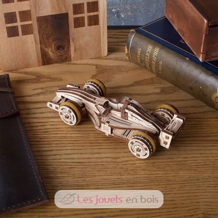 Mini-Rennwagen Mechanische Modell Bausatz U-70252 Ugears 7