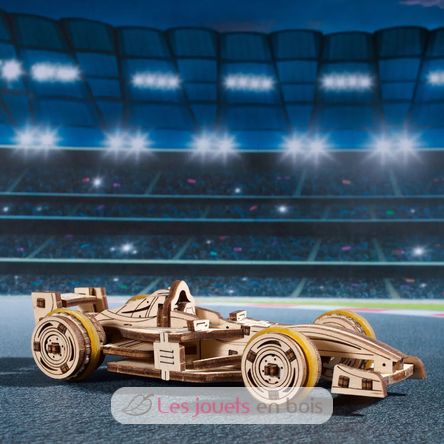 Mini-Rennwagen Mechanische Modell Bausatz U-70252 Ugears 9