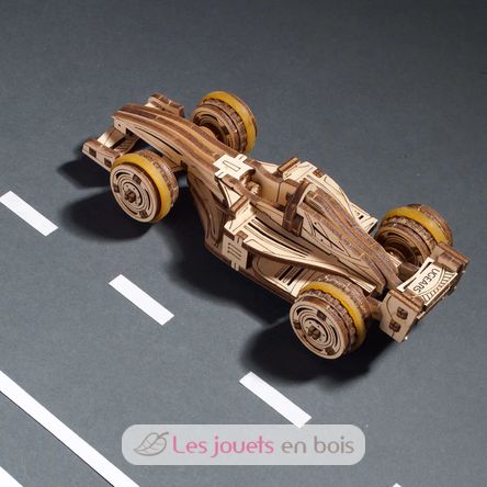 Mini-Rennwagen Mechanische Modell Bausatz U-70252 Ugears 10