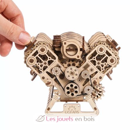 V8-Motor Mechanische Modell Bausatz U-70264 Ugears 5