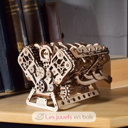V8-Motor Mechanische Modell Bausatz U-70264 Ugears 14